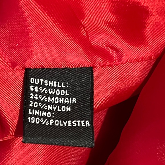 SOLD Josephine Chaus vintage red wool blend jacket Sz 6 - Picture 10 of 11
